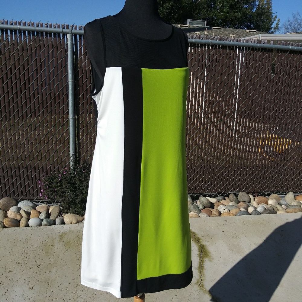 Black, White and Neon Green